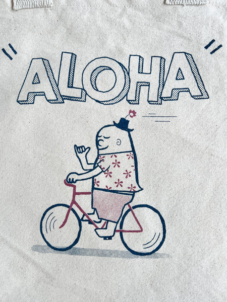 ALOHA CRUISING RECYCLED CANVAS TOTE