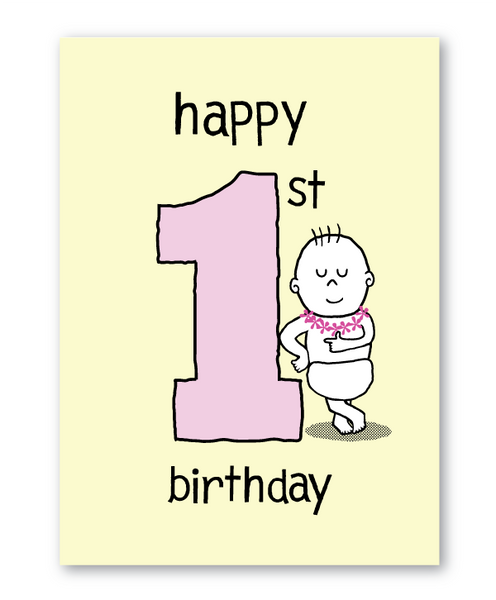 GREETING CARD - 1st BIRTHDAY