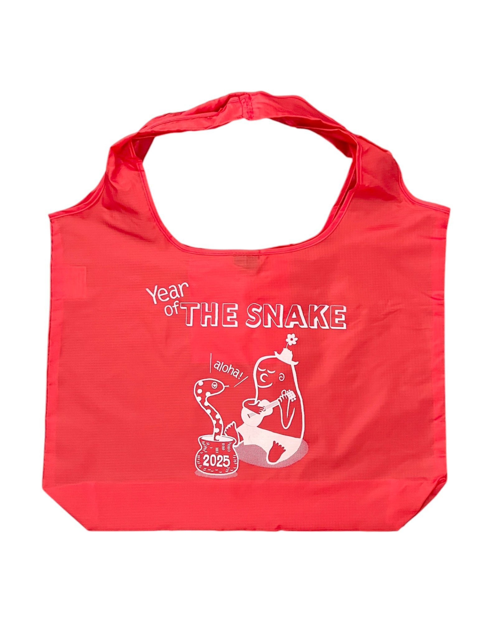 2025 SNAKE FOLDABLE SHOPPING BAG - RED