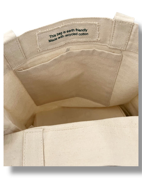 SMILE RECYCLED CANVAS TOTE