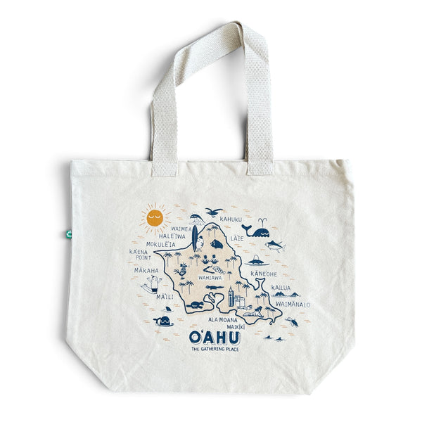 OAHU RECYCLED CANVAS TOTE