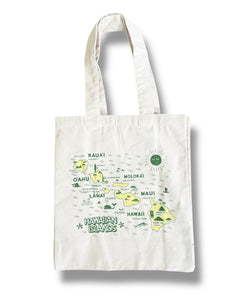 HAWAIIAN ISLANDS RECYCLED CANVAS TOTE