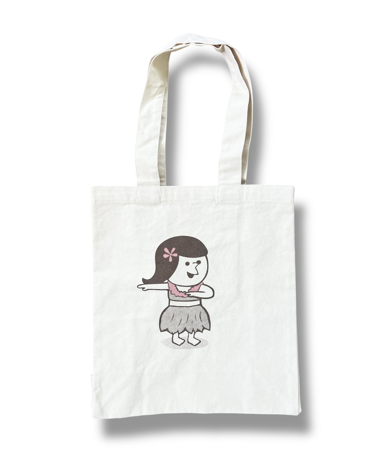 HULA GIRL RECYCLED CANVAS TOTE