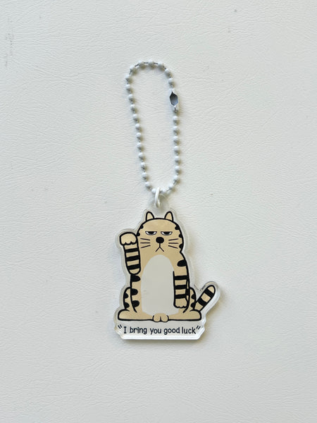 ACRYLIC KEYCHAIN -  GOOD LUCK CAT
