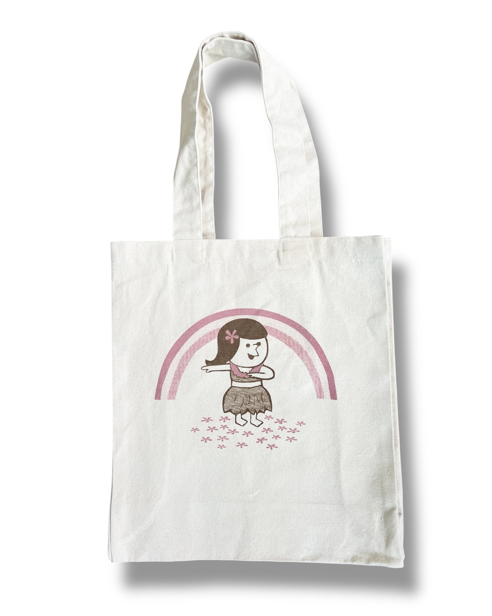 HULA GIRL RECYCLED CANVAS TOTE