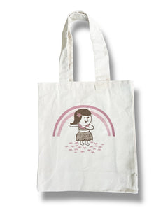 HULA GIRL RECYCLED CANVAS TOTE