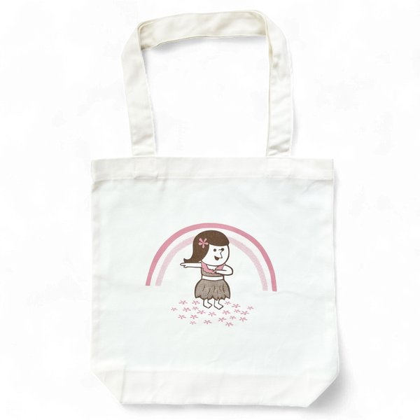 HULA GIRL CANVAS TOTE