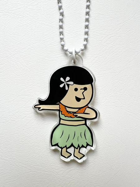 ACRYLIC KEYCHAIN - HULA GIRL