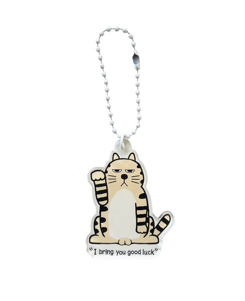 ACRYLIC KEYCHAIN -  GOOD LUCK CAT