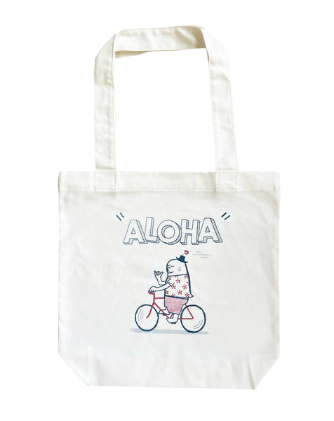 ALOHA CRUISING CANVAS TOTE
