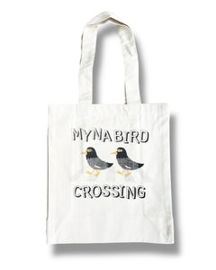 MYNA BIRD  RECYCLED CANVAS TOTE