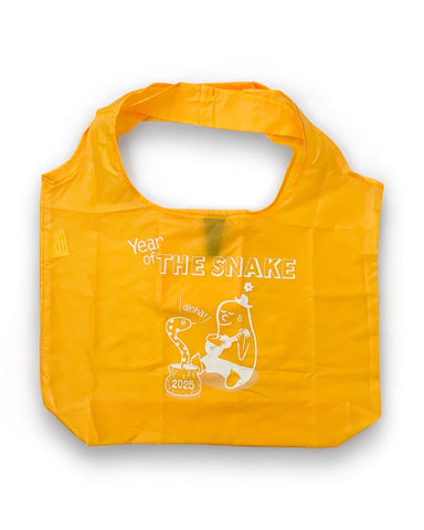 2025 SNAKE FOLDABLE SHOPPING BAG - YELLOW