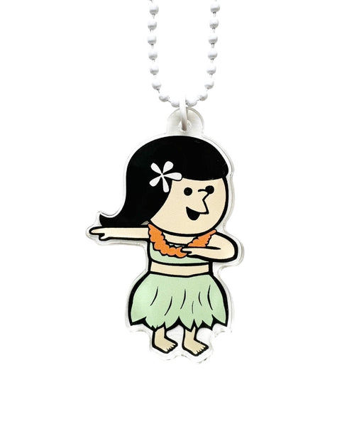ACRYLIC KEYCHAIN - HULA GIRL