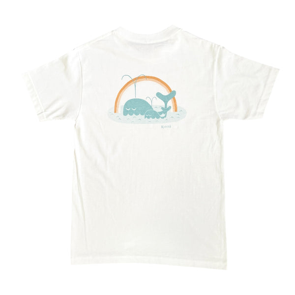 WHALES UNISEX TEE (BACK PRINT )