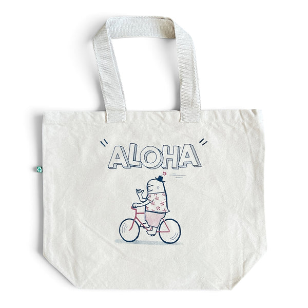 ALOHA CRUISING RECYCLED CANVAS TOTE