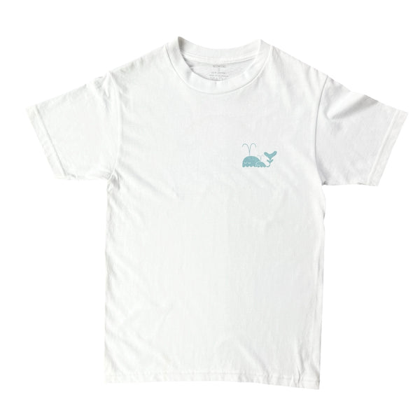 WHALES UNISEX TEE (BACK PRINT )