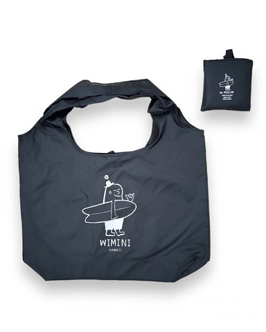 FOLDABLE SHOPPING BAG - BLACK