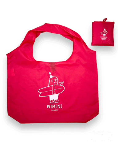 FOLDABLE SHOPPING BAG - RED