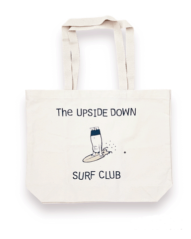 UPSIDE DOWN SURF CLUB ORGANIC TOTE