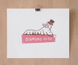 ART PRINT- DIAMOND HEAD